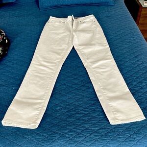 Lands' End Classic White Jeans